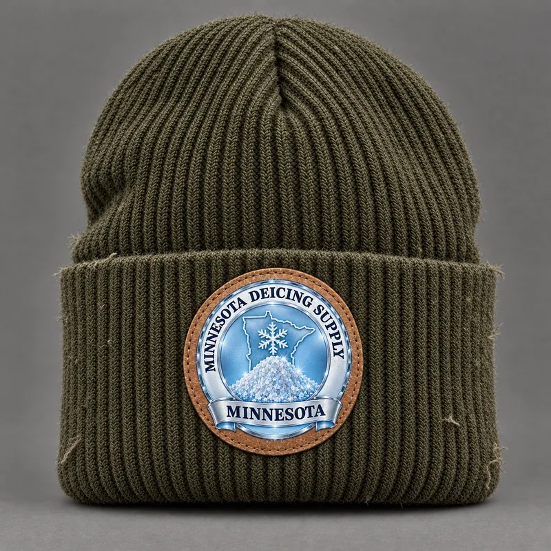 Minnesota Deicing Supply beanie with state badge