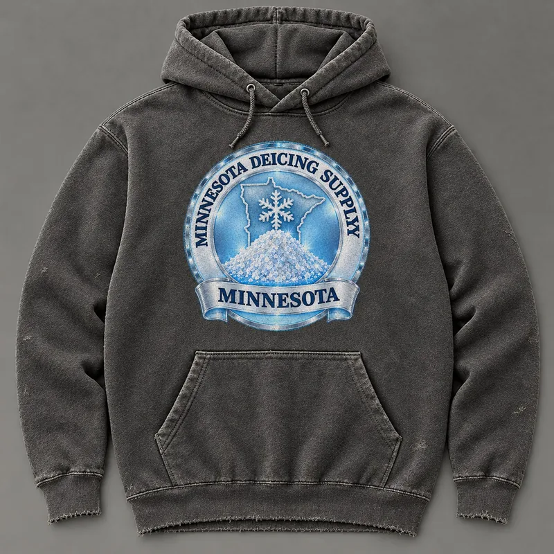 Minnesota Deicing Supply hoodie with state badge